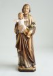 画像2: 木彫り　聖ヨセフと幼子イエス像　カラー 約12cm (2)