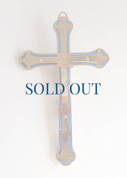 画像3: 壁掛け十字架　装飾　金色地　紫 13cm (3)