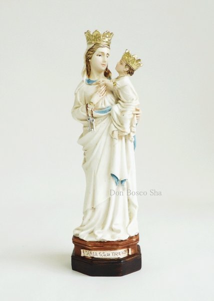 画像1: プラストマーブル製　トラパニの聖母子像　カラー 16cm (1)