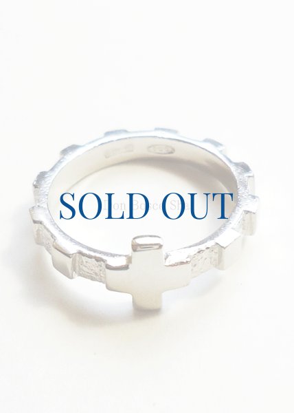 画像1: 指輪　シルバー925　指ロザリオ　8号【返品不可商品】 (1)