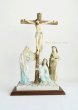 画像1: プラストマーブル製 　キリストの磔刑像　カラー 26cm (1)