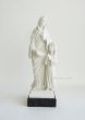 画像1: プラストマーブル製　聖アンナと幼いマリア像　白 22cm (1)