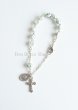 画像1: ロザリオブレスレット　バラの絵付き　白　NB (1)