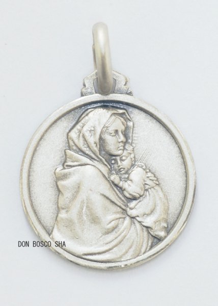 画像1: メダイ シルバー925　街角のマリア　16mm【返品不可商品】※店頭在庫1点のみ (1)