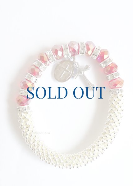 画像2: ★20％OFF★ロザリオブレスレット　レッド (2)