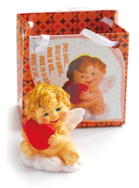 画像1: 卓上置物　天使　ハート　NB (1)