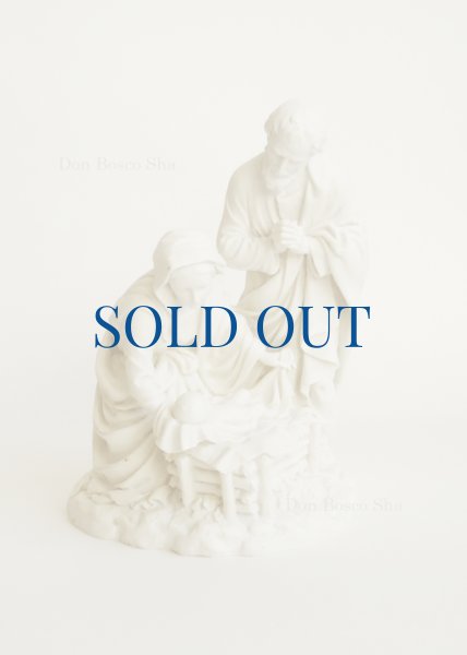 画像1: ★20%OFF★　プラストマーブル製クリスマス聖家族 （白） (1)