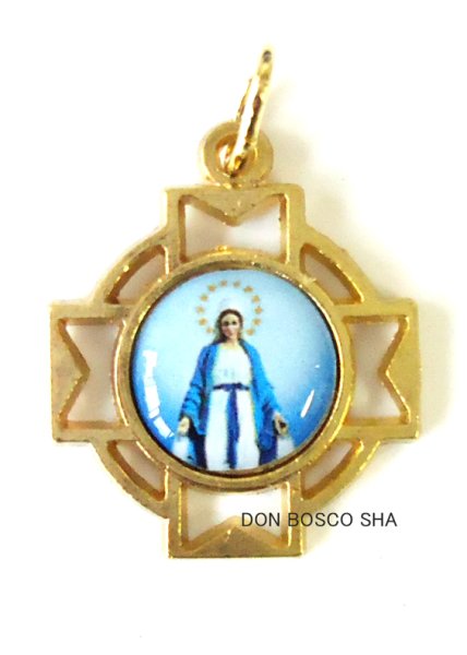 画像2: メダイ　十字型　無原罪の聖母　1 (2)