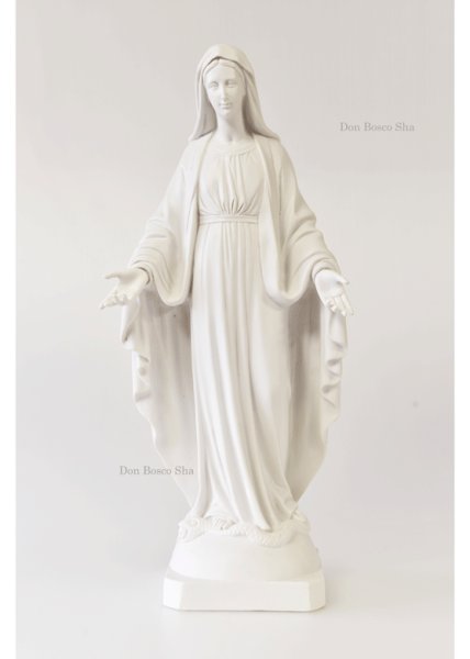 画像1: 大型聖像　無原罪の聖母像　60cm 白（PA602B）※在庫1点のみ【返品不可商品】 (1)