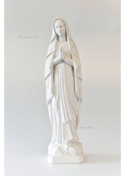 画像1: 大型聖像　ルルドの聖母像　50cm 白【返品不可商品】 (1)