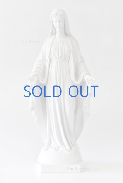 画像1: プラストマーブル製　無原罪の聖母像　白 80cm　908B (1)