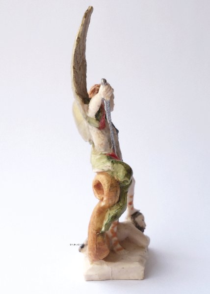 画像4: 樹脂製　聖ミカエル　カラー 約10cm　 (4)