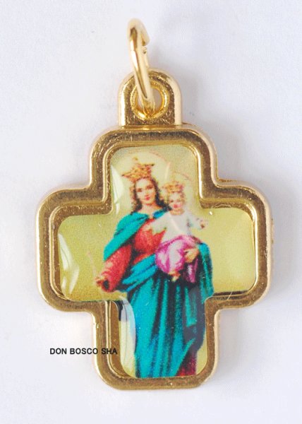 画像2: メダイ　十字型　扶助者聖母 (2)