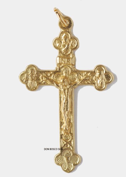 画像1: ミニ十字架　ゴシック 　金色　H35ｘW24mm　NB (1)