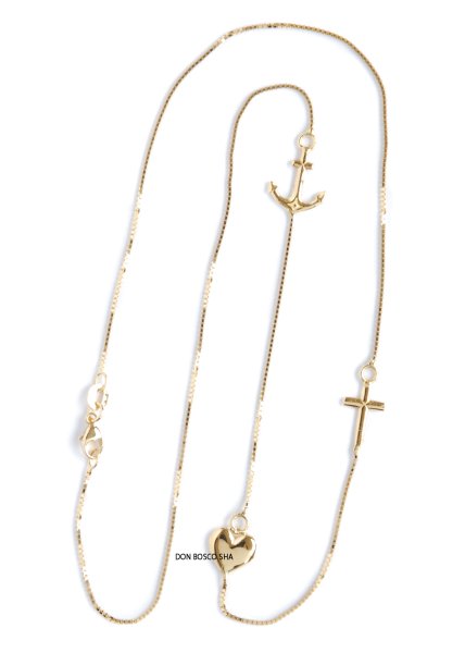 画像1: ネックレス　18金　信望愛　42cm【返品不可商品】※店頭在庫1点のみ (1)