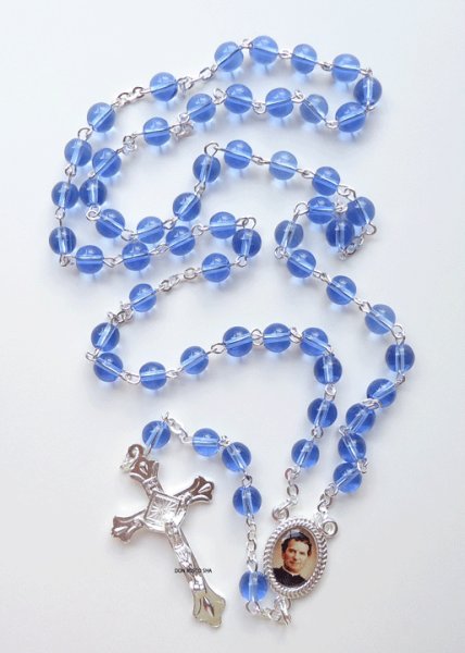 画像2: ロザリオ　ガラス6mm珠　ドン・ボスコ　 (2)