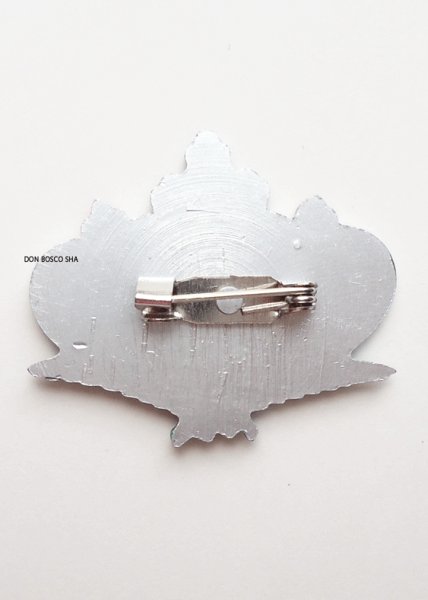 画像2: ブローチ　み心のイエス・マリア（銀色） (2)