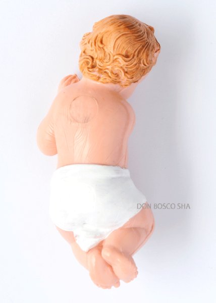 画像2: 樹脂製 幼子 白 大 75mm NB ※在庫1点のみ (2)