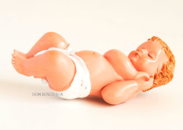 画像3: 樹脂製 幼子 白 大 75mm NB ※在庫1点のみ (3)