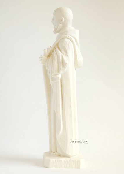 画像4: プラストマーブル製 聖像  聖イグナチオ(白) (4)
