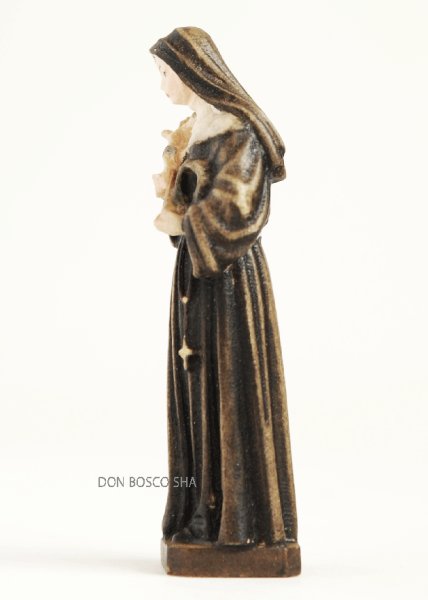 画像4: 木彫り　聖リタ像　カラー 約6.5cm  (4)