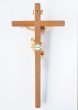 画像2: 木彫り　壁掛十字架　カラー 23cm (2)