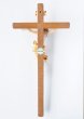 画像2: 木彫り　壁掛十字架　カラー 23cm　※店頭在庫1点のみ (2)