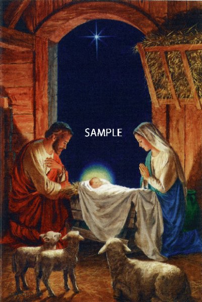 画像1: イタリア製 二つ折りクリスマスカード　R.128 (1)
