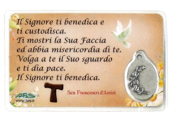 画像2: メダイ付きパウチカード　聖フランシスコ (2)