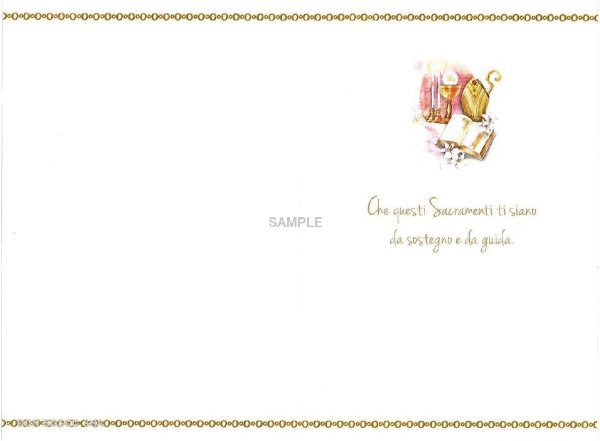 画像2: 二つ折りカード　洗礼と堅信　CC.4420-1 (2)