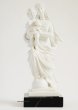 画像1: 聖母子像（大理石台座）約22cm 白 (1)