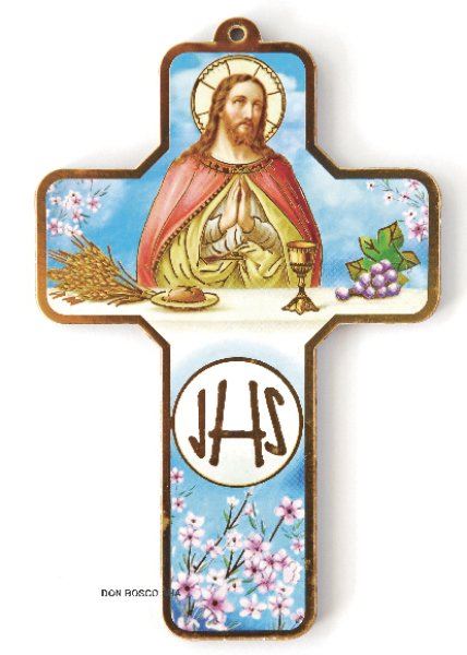 画像1: 板絵十字架　聖体のキリスト (1)