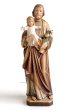 画像1: 木彫り　聖ヨセフと幼子イエス像　カラー 約12cm (1)