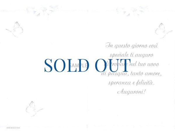 画像2: 二つ折りイースターカード　ひよこ　34.1343-2　※在庫僅少 (2)