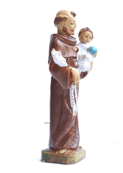 画像2: 樹脂製　パドアの聖アントニオ像　7cm カラー (2)