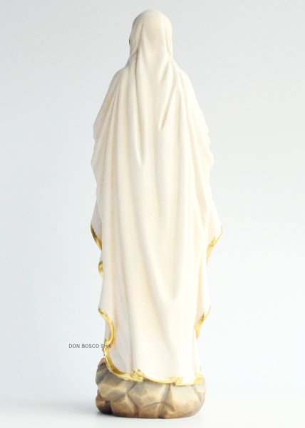 画像4: 木彫り ルルドのマリア像 カラー 30cm ※店頭在庫1点のみ (4)