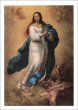 画像1: 二つ折りカード　被昇天の聖母（無原罪の御宿り　ムリーリョ画） (1)