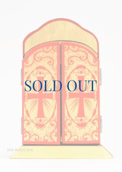 画像2: 卓上置物 3面板絵　イコン聖母子　K006　※店頭在庫１点のみ (2)