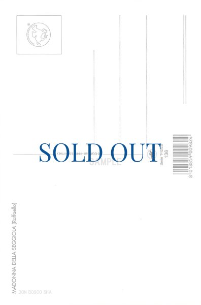 画像2: ポストカード　小椅子の聖母子（ラファエロ）FIDES136(※5枚セット) (2)