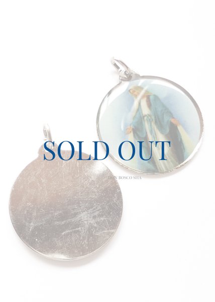 画像3: メダイ　無原罪　カラー+銀 直径28mm (3)