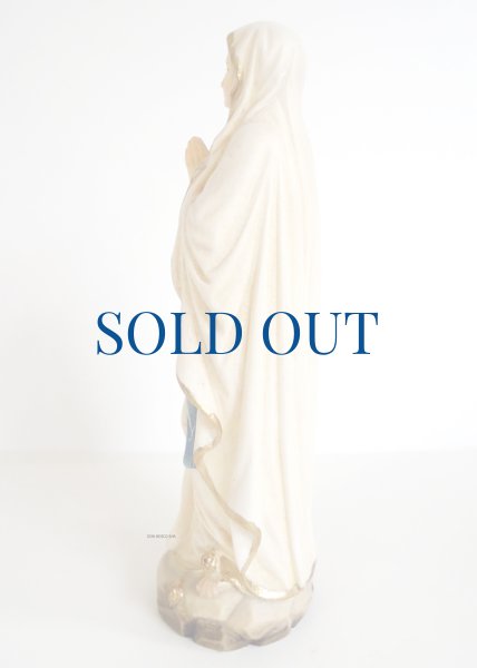 画像4: 木彫り　ルルドのマリア像　カラー 11.5cm 　※在庫僅少 (4)