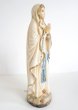 画像2: 木彫り　ルルドのマリア像　カラー 11.5cm  (2)