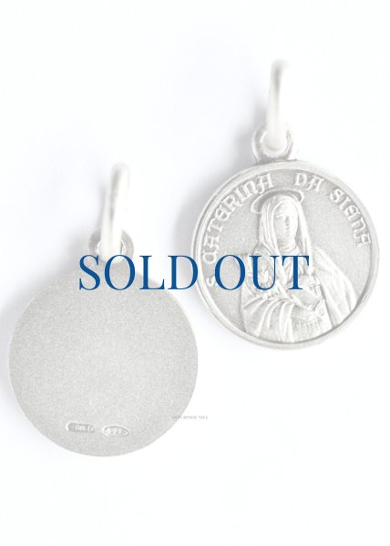 画像1: メダイ シルバー925　シエナの聖カタリナ　12mm【返品不可商品】NB　※在庫僅少 (1)