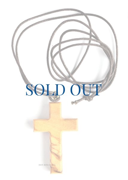 画像1: ペンダント　オリーブ製十字架 (1)