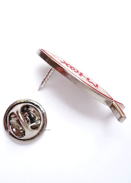 画像3: ピンバッジ　魚型 イクトゥス　赤 (3)