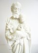 画像6: プラストマーブル製　聖ヨセフと幼子イエス像　白 14.5cm (6)