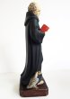 画像2: プラストマーブル製　聖ベネディクト像　約17cm カラー　※在庫1点のみ (2)