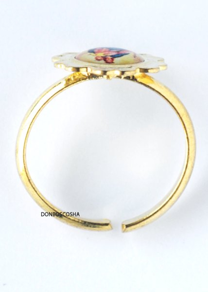 画像2: 指輪　花型扶助者聖母　カラー+金A　(大) (2)