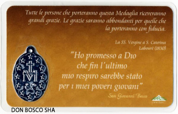 画像2: メダイ付きパウチカード ドン・ボスコ (2)