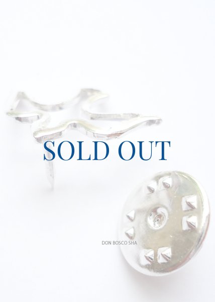 画像4: ピンバッジ　ハト　銀色　NB (4)